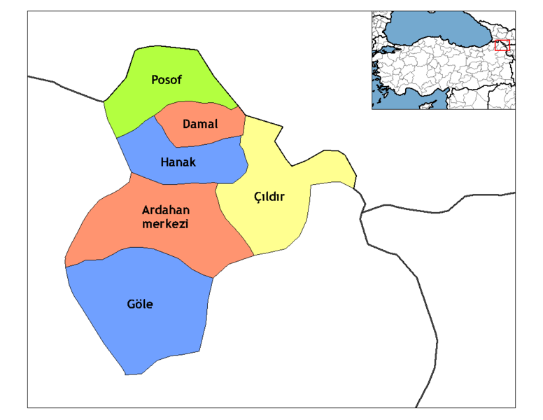 Soubor:Ardahan districts.png