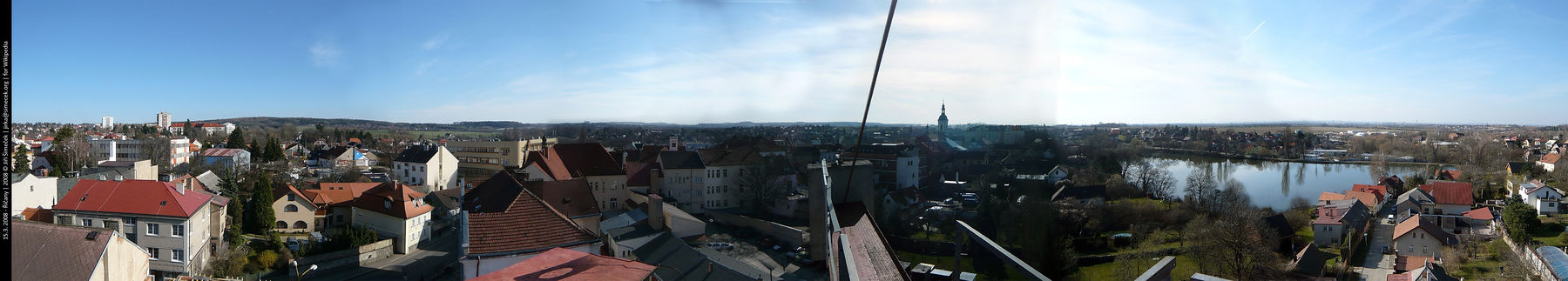 Panoramatický výhled na Říčany