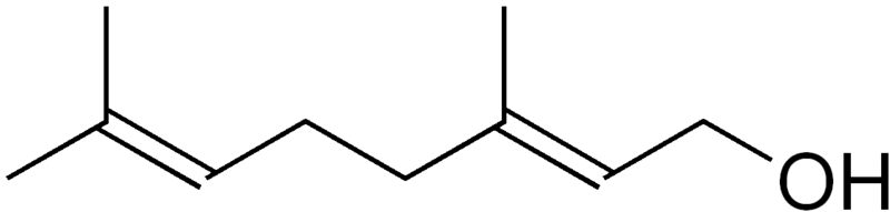 Soubor:Geraniol structure.png