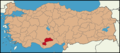 Latrans-Turkey location Karaman.png