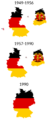Flag map of Germany (separation).png