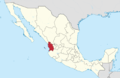 Nayarit in Mexico (location map scheme).png