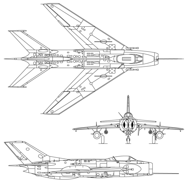 Soubor:MiG-19 3-view drawing.png