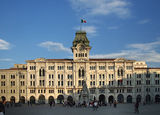 "The Trieste City Hall on Piazza Unità d'Italia."