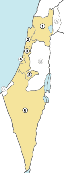 Soubor:Israel districts numbered.png