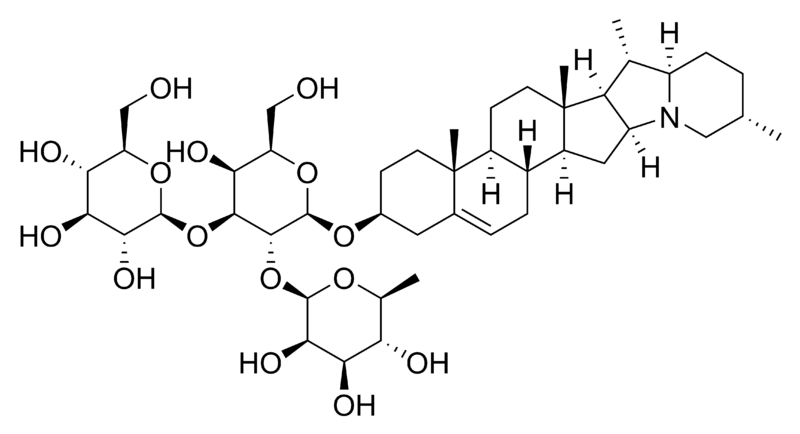 Soubor:Solanine chemical structure.png