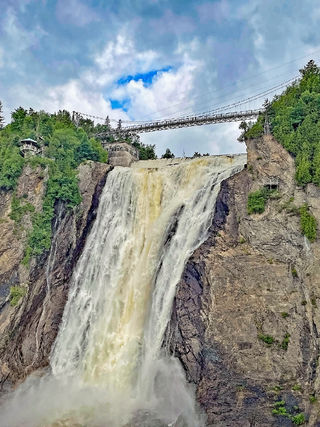 "The Montmorency Falls are a spectacular sight in the summer or winter."