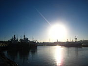 Bangor harbour, Christmas morning - geograph.org.uk - 639866.jpg