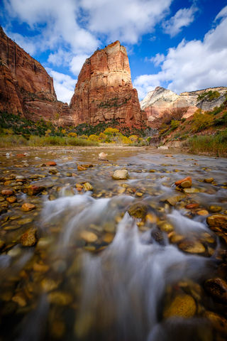 Angels Landing is a 1,488-foot (454 m) tall rock formation in Zion National Park.