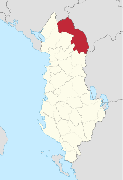 Soubor:Kukes County in Albania.png