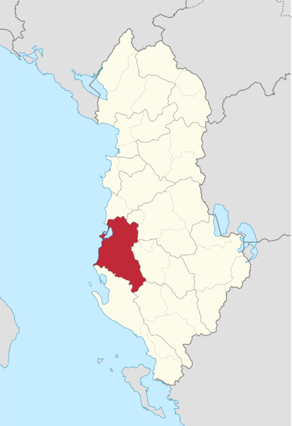 Soubor:Fier County in Albania.png