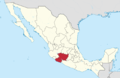Michoacan in Mexico (location map scheme).png
