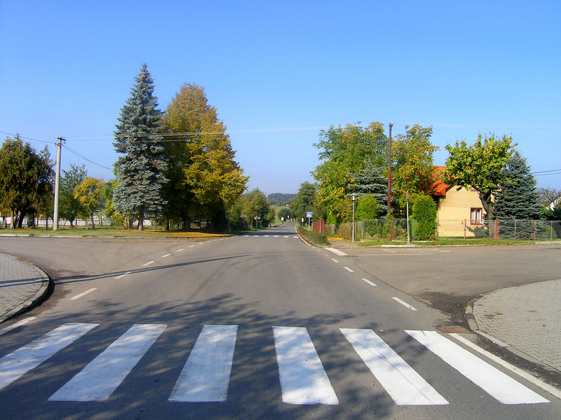 Soubor:Hněvkovice, Main Street.jpg