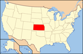 Kansas na mapě USA