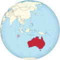Australia on the globe (Cocos (Keeling) Islands special) (Southeast Asia centered).png