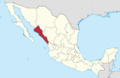 Sinaloa in Mexico (location map scheme).png