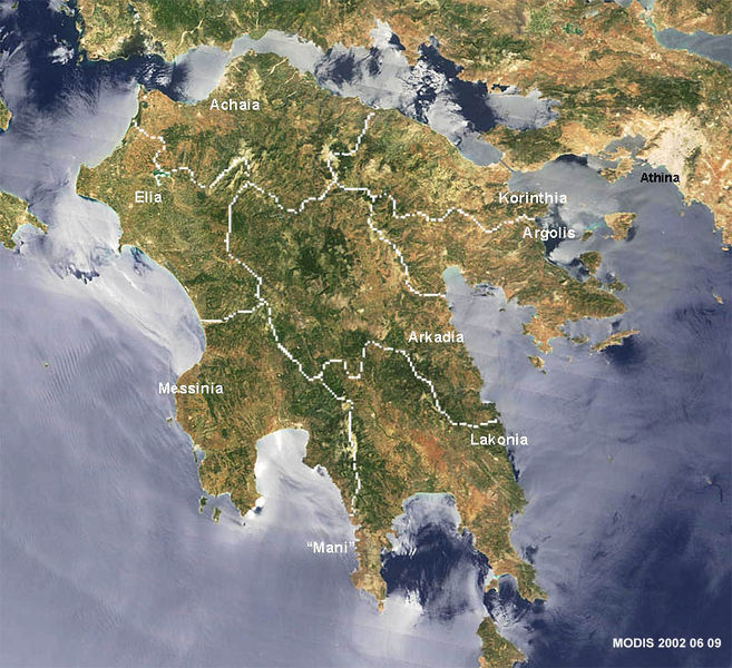 Soubor:Peloponnese-Map satview BlueMarbleProject.jpg